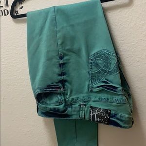Hydraulic Green Straight Leg Pants